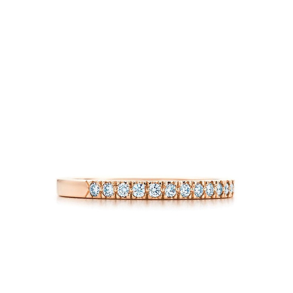 Tiffany & Co. Novo Rose Gold diamond band size 4 - Picture 7 of 7
